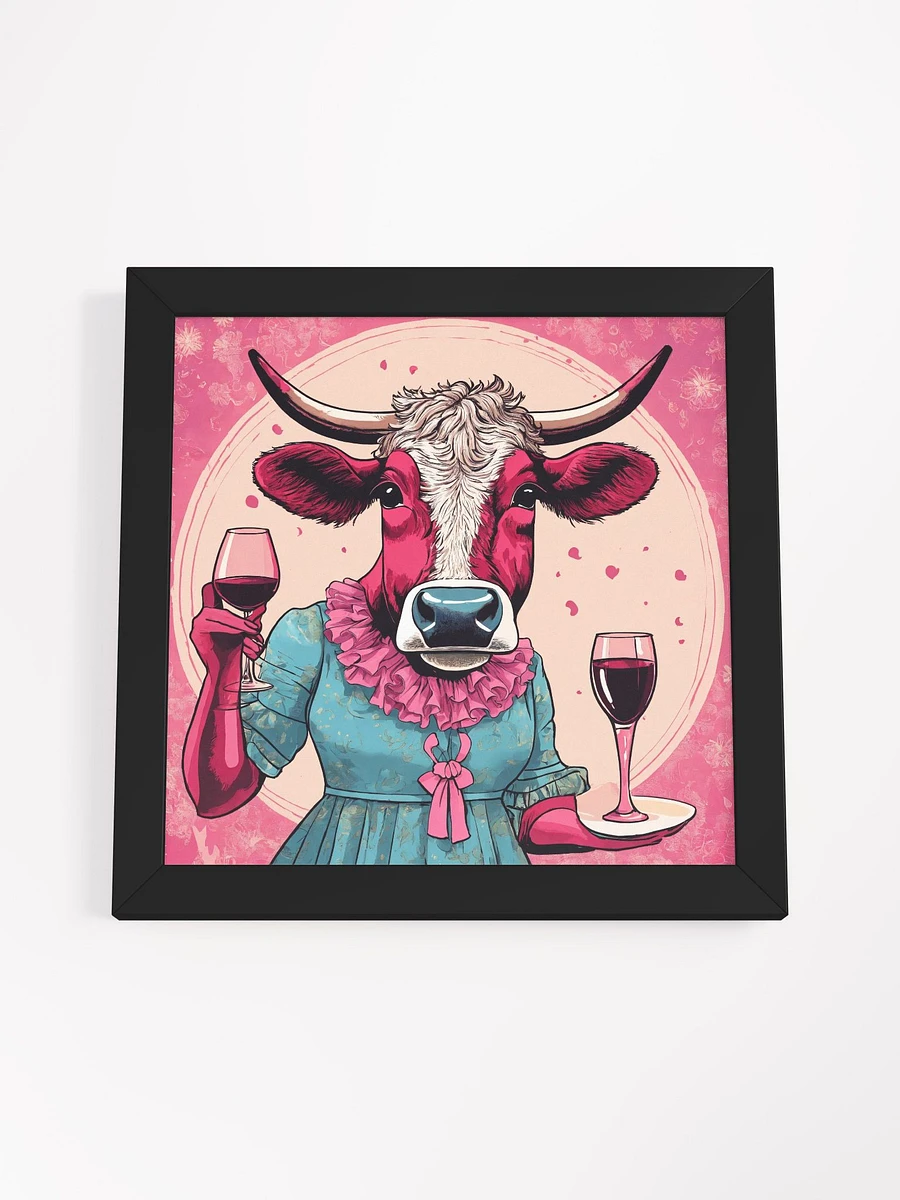 Wine Party Red Cow Framed Art Print product image (5)