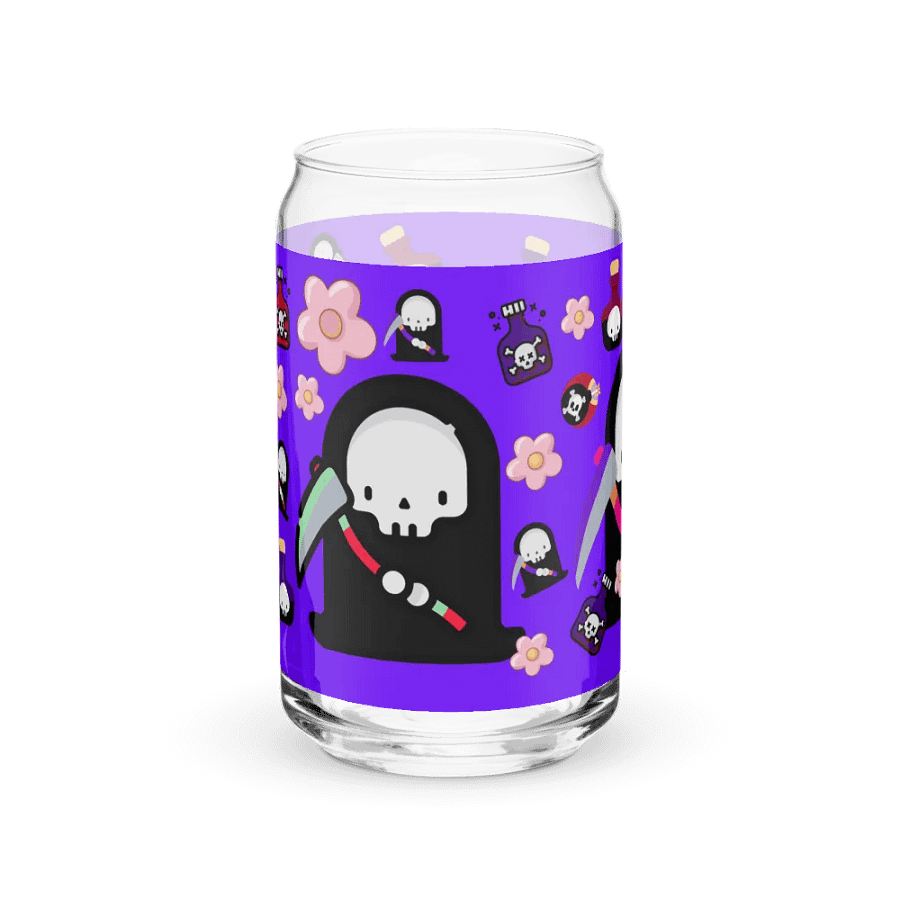 Purple Grim Reaper Glass Tumbler product image (11)