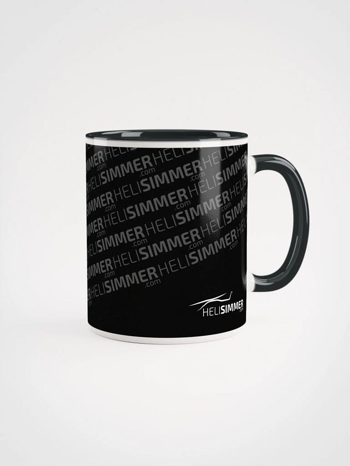 HeliSimmer.com Logo Mug - Black over White product image (1)