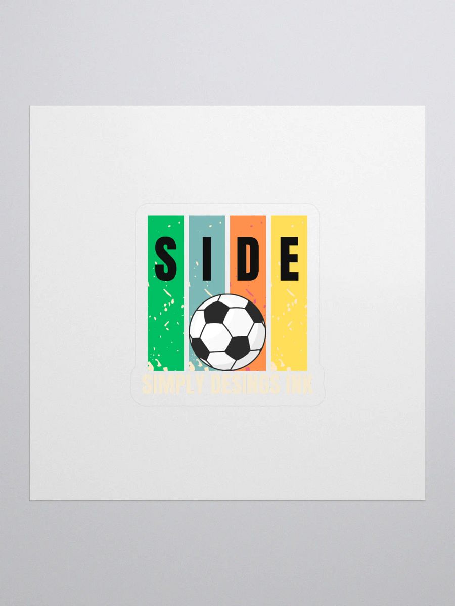 Soccer Ball Spectrum Kiss Cut Stickers product image (1)