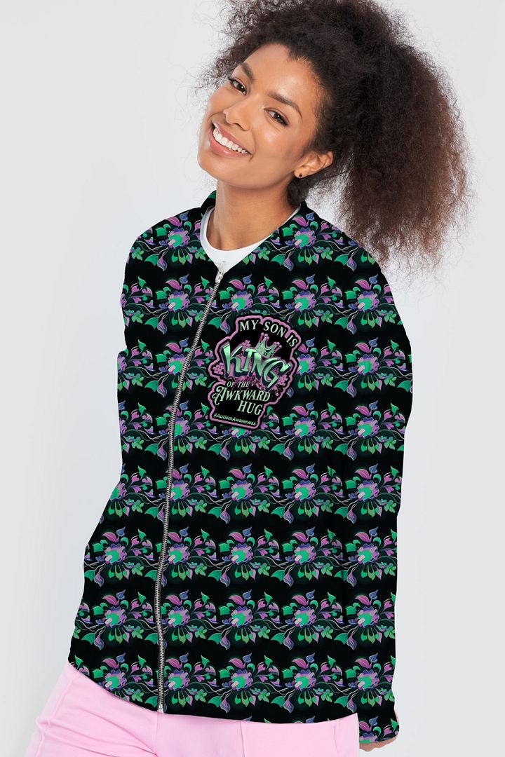 King of the Awkward Hug #AutismAwareness All Over Print Jacket product image (1)