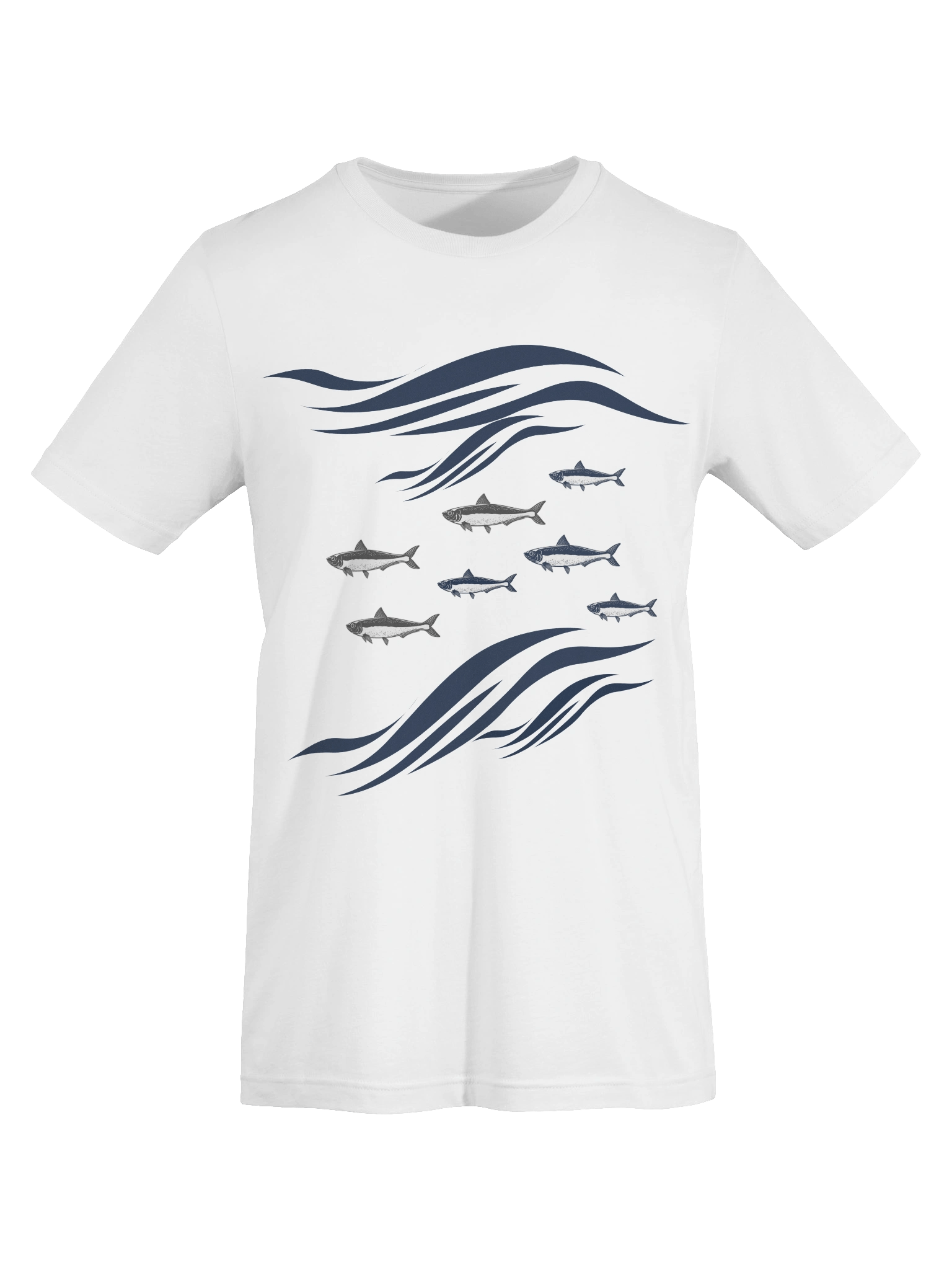 Sardines In Waves Supersoft Lightweight T-Shirt product image (7)