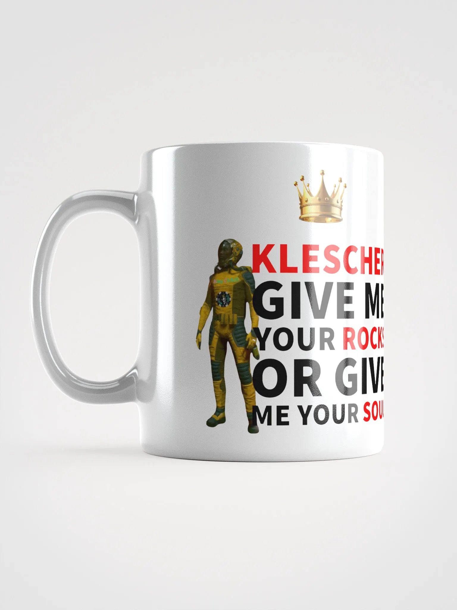Klescher : Give me your rocks or give me your soul coffee cup product image (1)