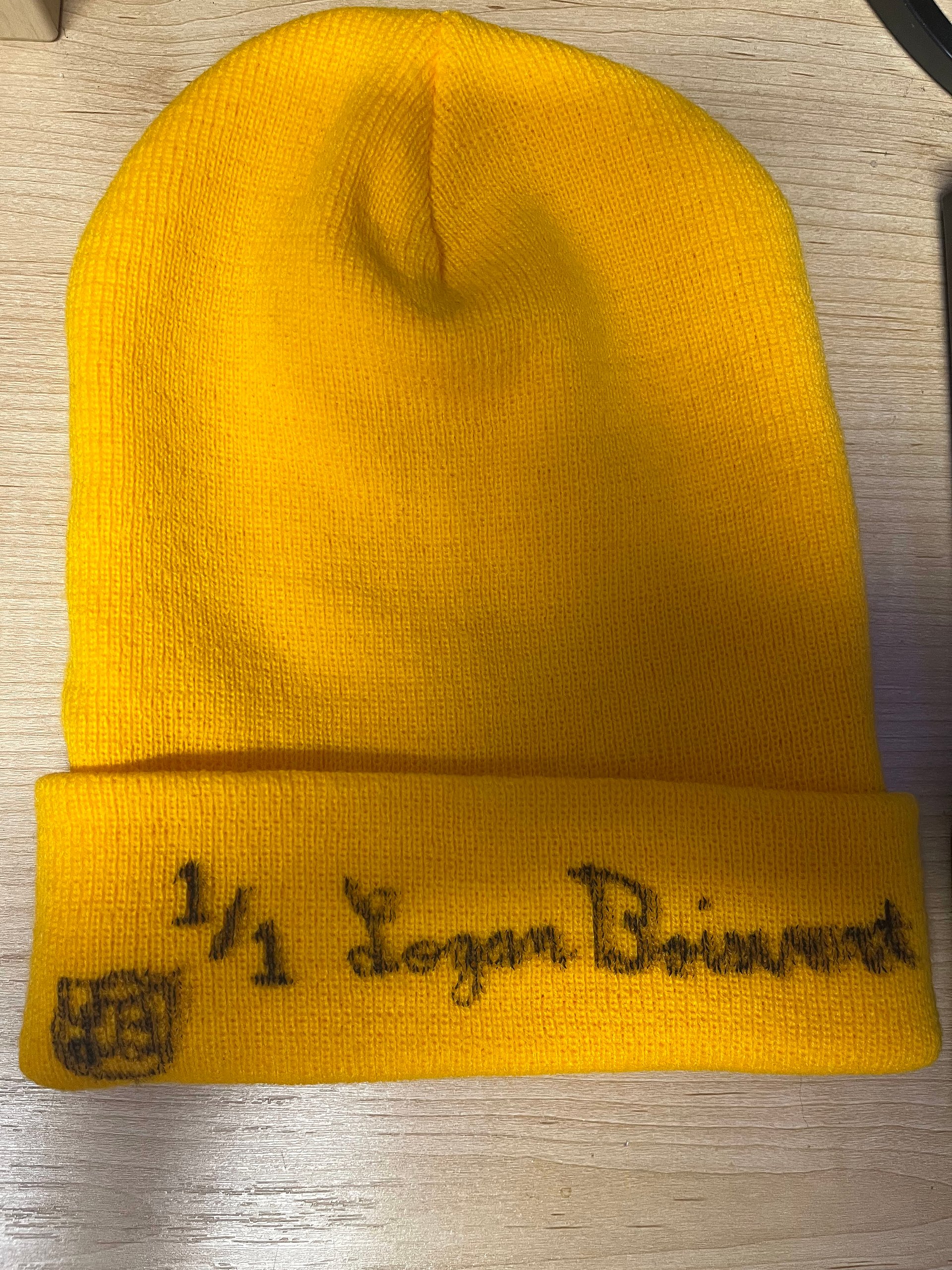 1/1 Signed Gold "Jondle." Beanie (Embroidered) product image (4)