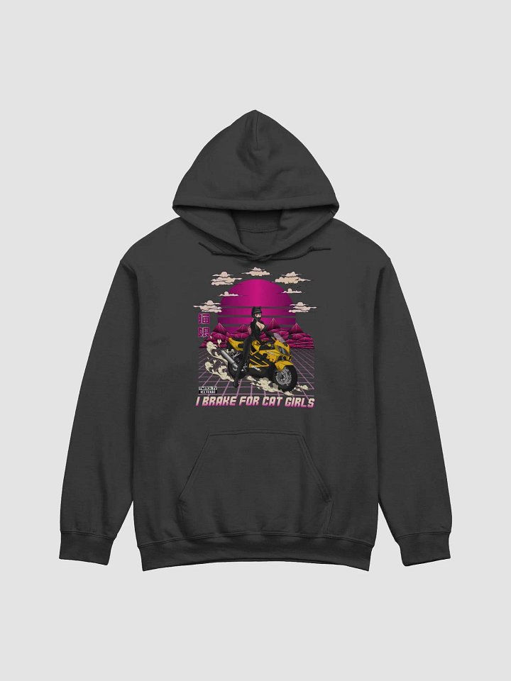 Biker Cat Girl Hoodie 2-sided product image (1)