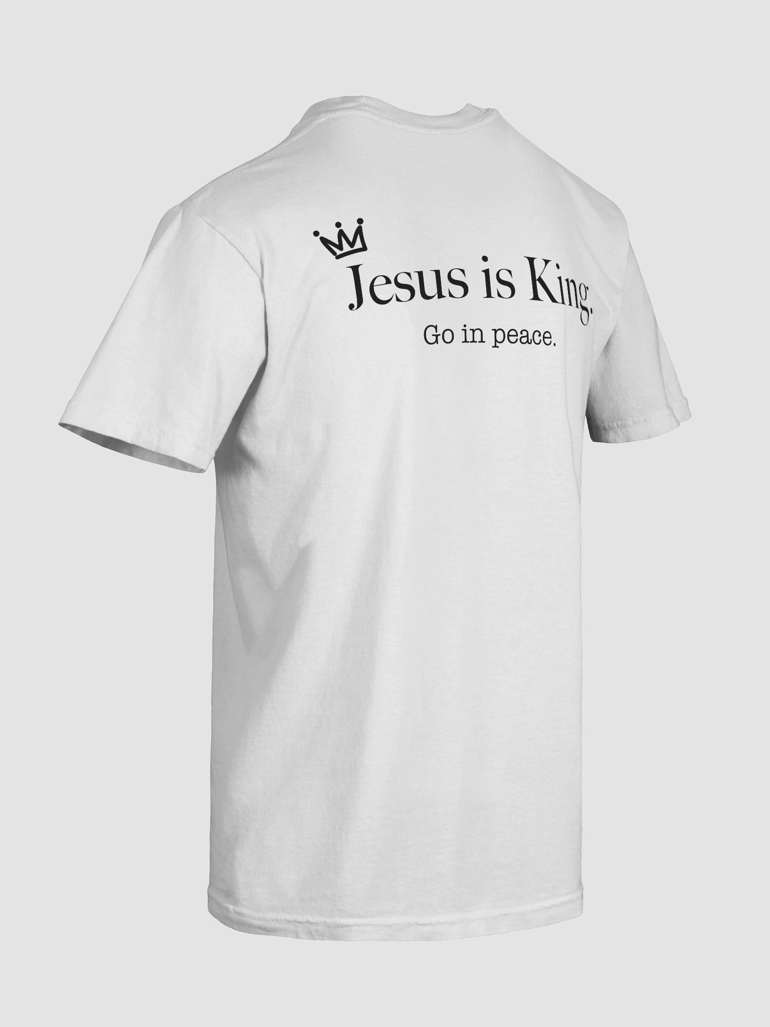 Comfort Jesus is King T-Shirts Black text product image (10)
