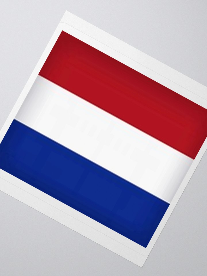 Exclusive Netherlands Flag Kiss-Cut Sticker by TDS Music - Unique Design (3" x 3", 4" x 4", 5.5" x 5.5") product image (2)