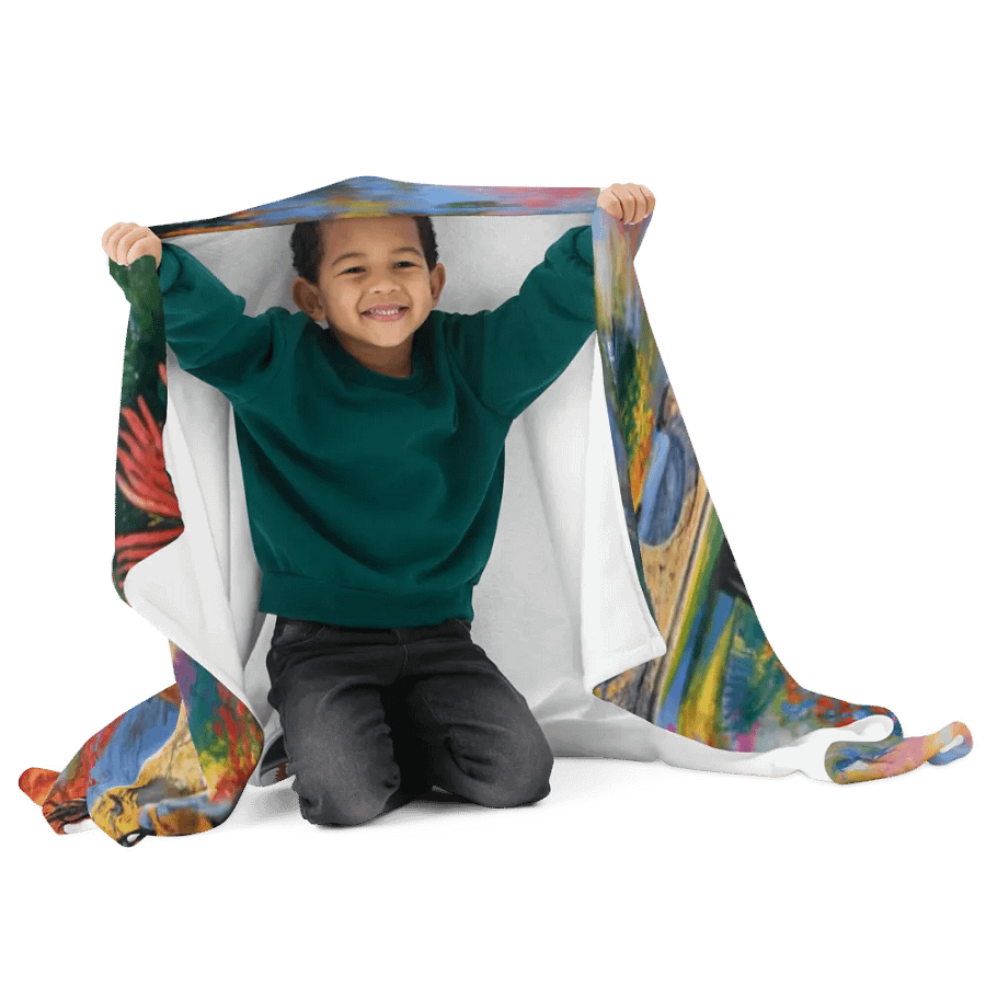 Tranquil Landscape Cottage Throw Blanket product image (6)