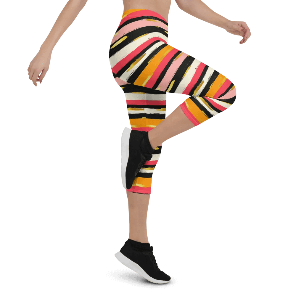 Stripes of Mental Health Capris product image (4)