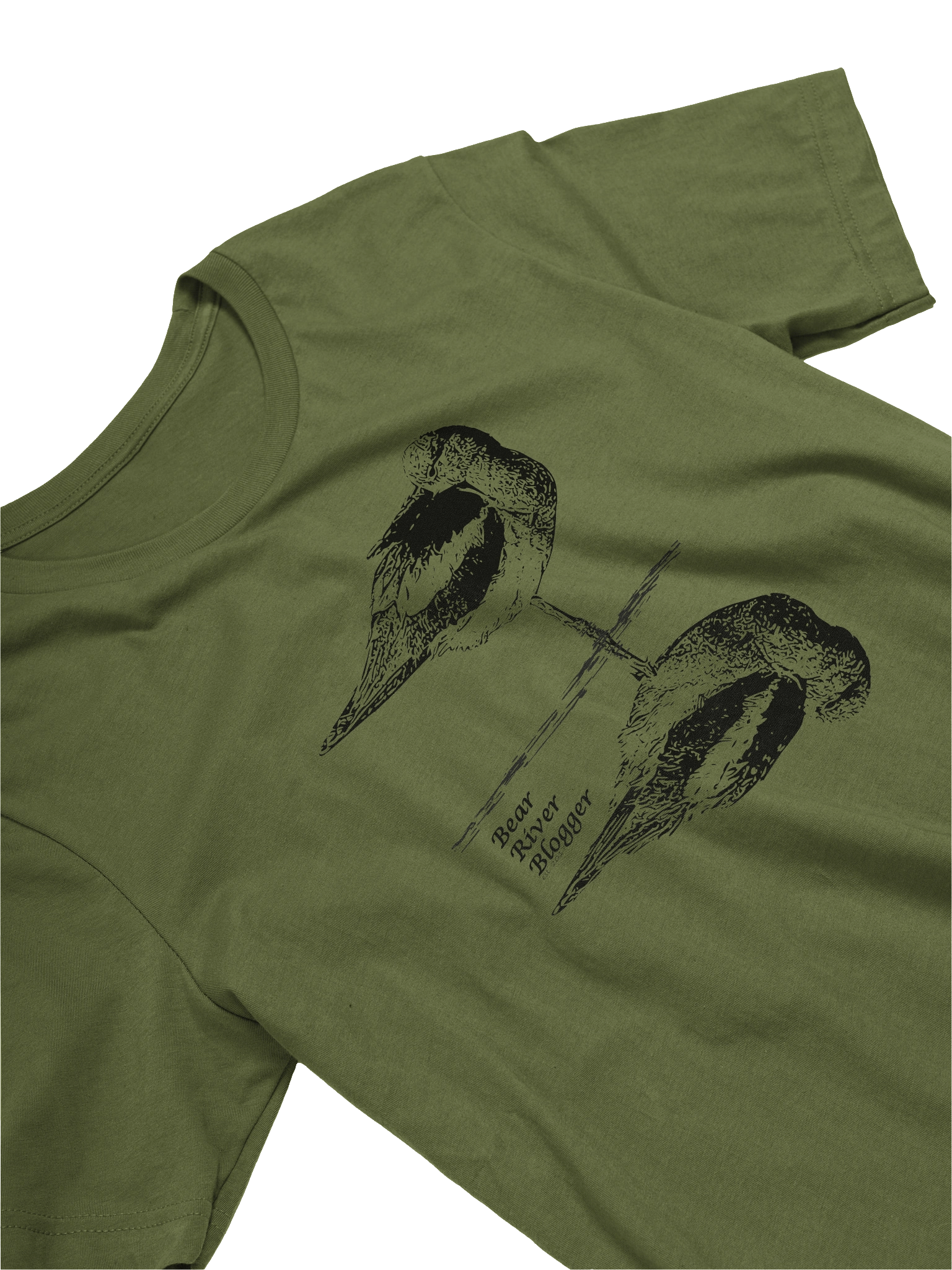 American Avocet Reflection Birdwatching T-Shirt product image (3)