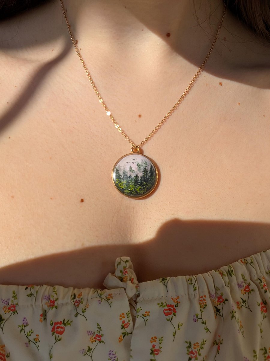 Misty Forest Pendant Necklace product image (2)