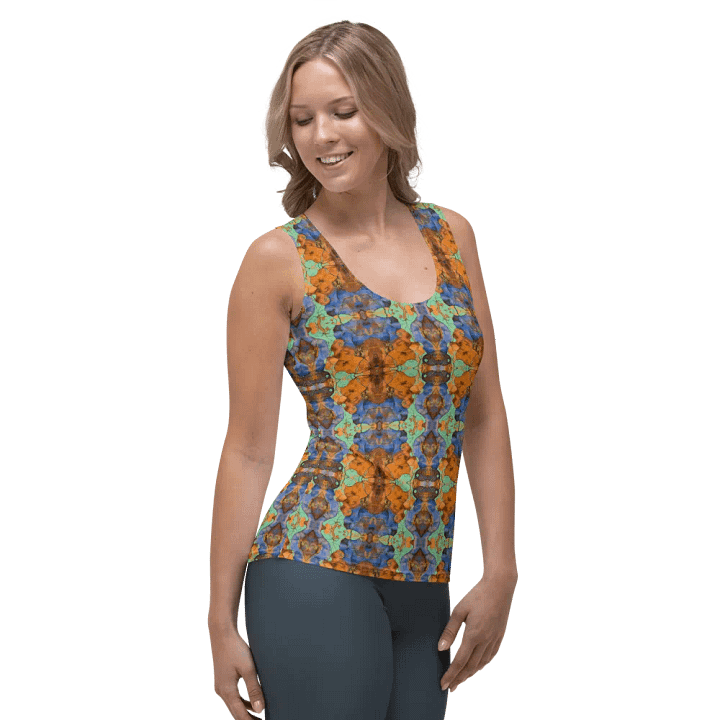 Beach Design - Yellow-Green-Blue Collection - All-Over Print Women's Tank Top product image (1)