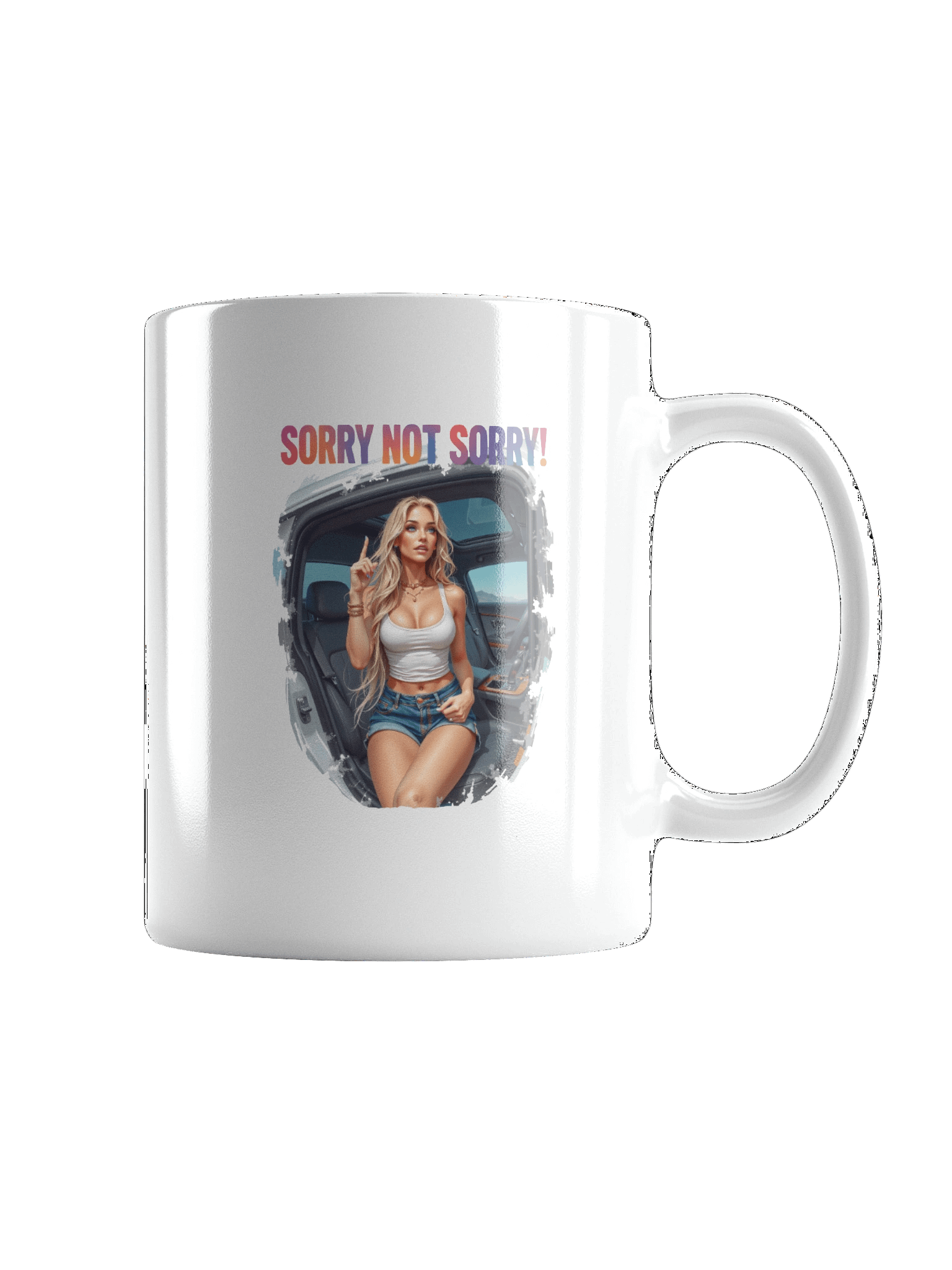 Sorry Not Sorry White Mug product image (6)