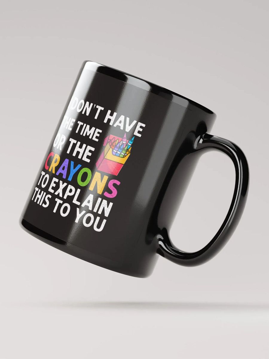 Crayons Black Glossy Mug (11oz or 15oz) product image (2)