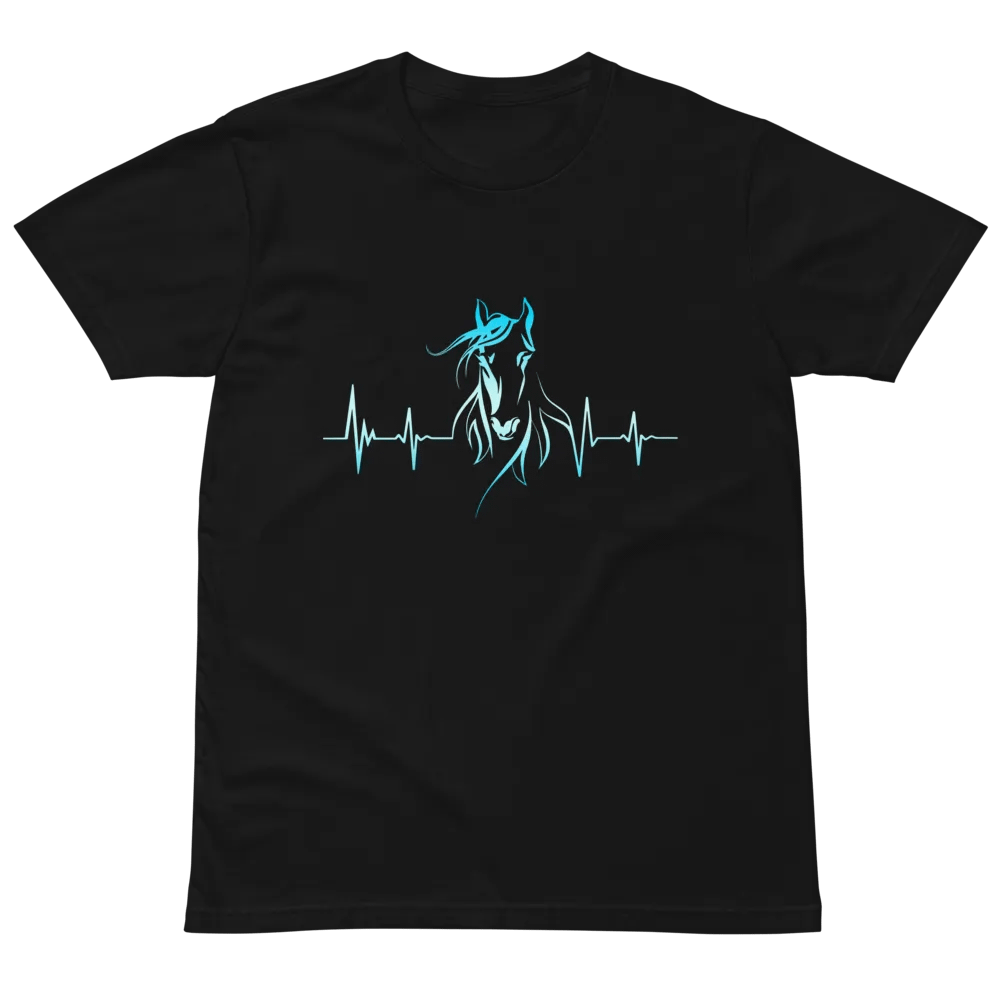 Horse Heartbeat AS Colour Unisex Premium T-Shirt product image (3)