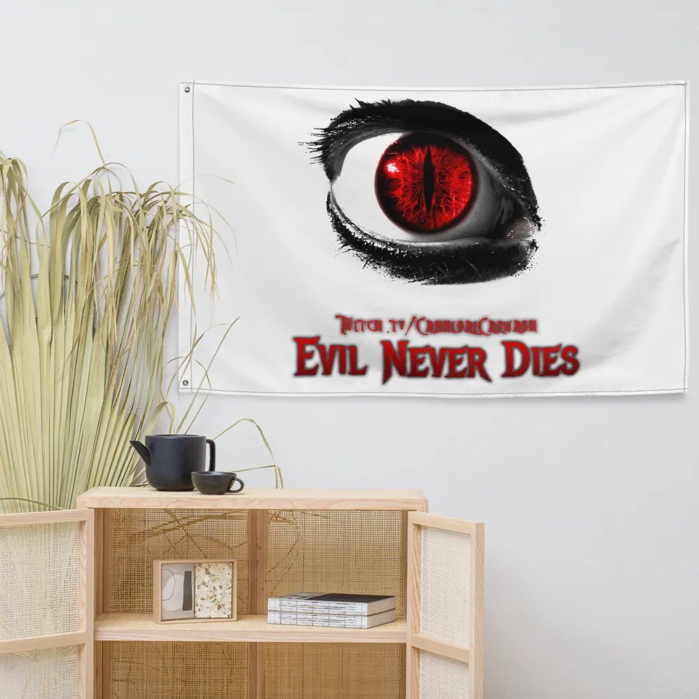 Evil Never Dies Logo Flag product image (7)