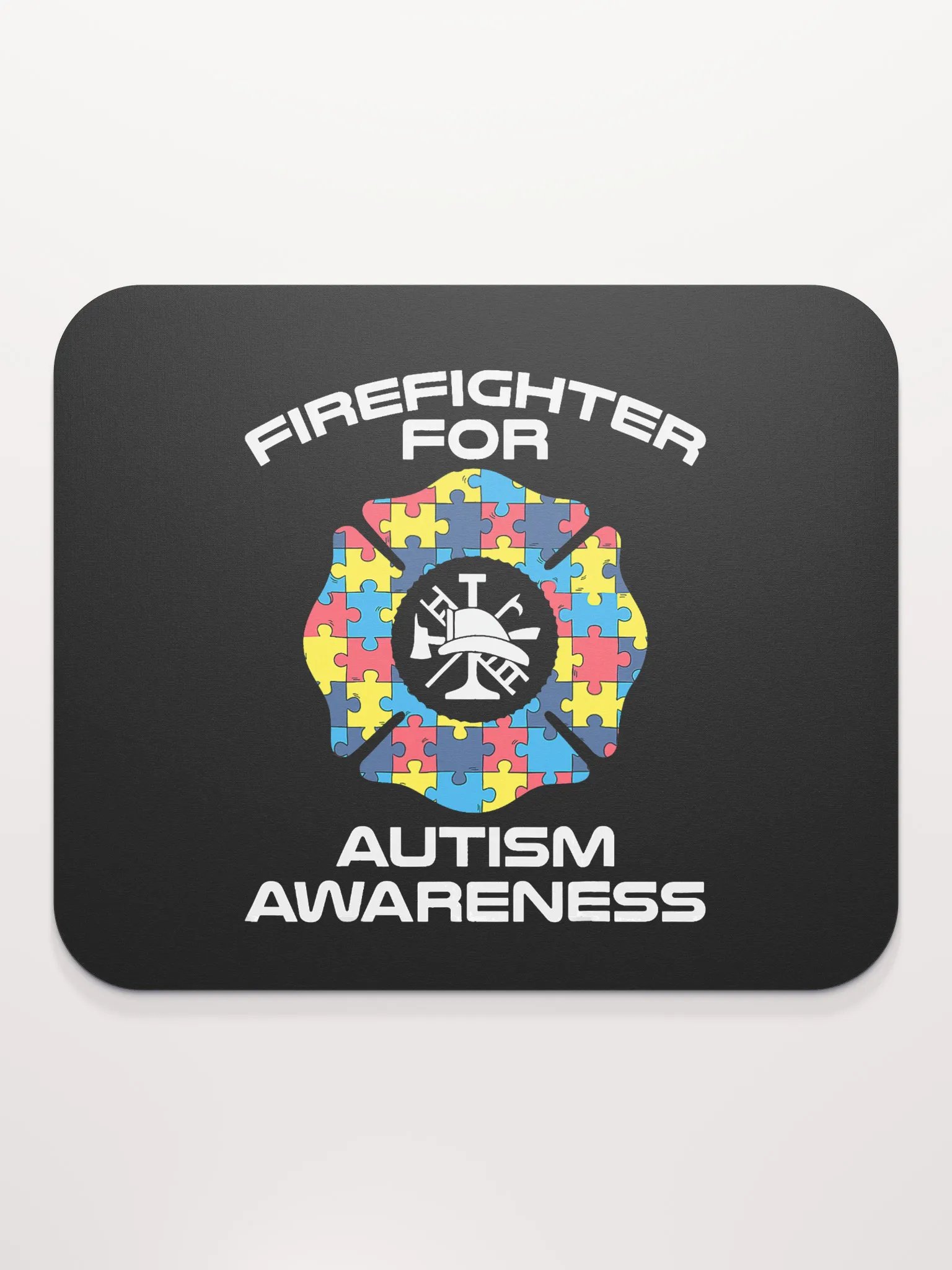 Firefighter for Austim Awareness - Mouse Pad product image (2)