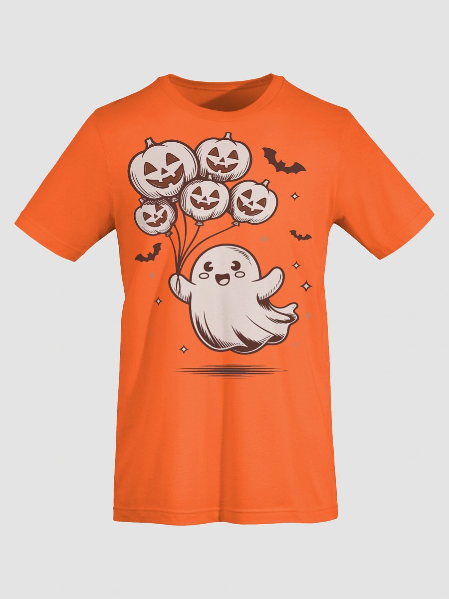 Cute Ghost & Pumpkin Balloons Halloween T-Shirt – Funny Spooky Season Shirt for Kids & Adults product image (7)