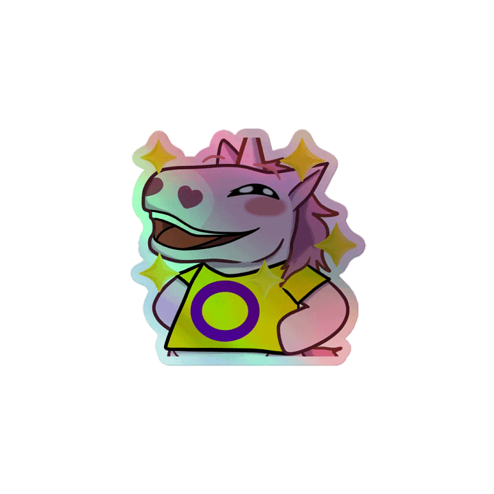 INTERSEX Pride Holographic Sticker product image (1)