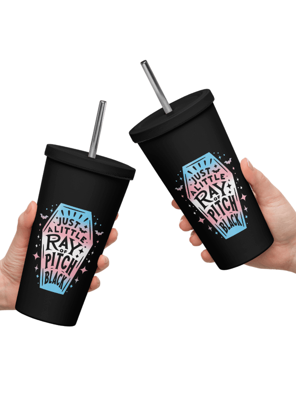 Little Ray Trans Flag Insulated Tumbler product image (2)