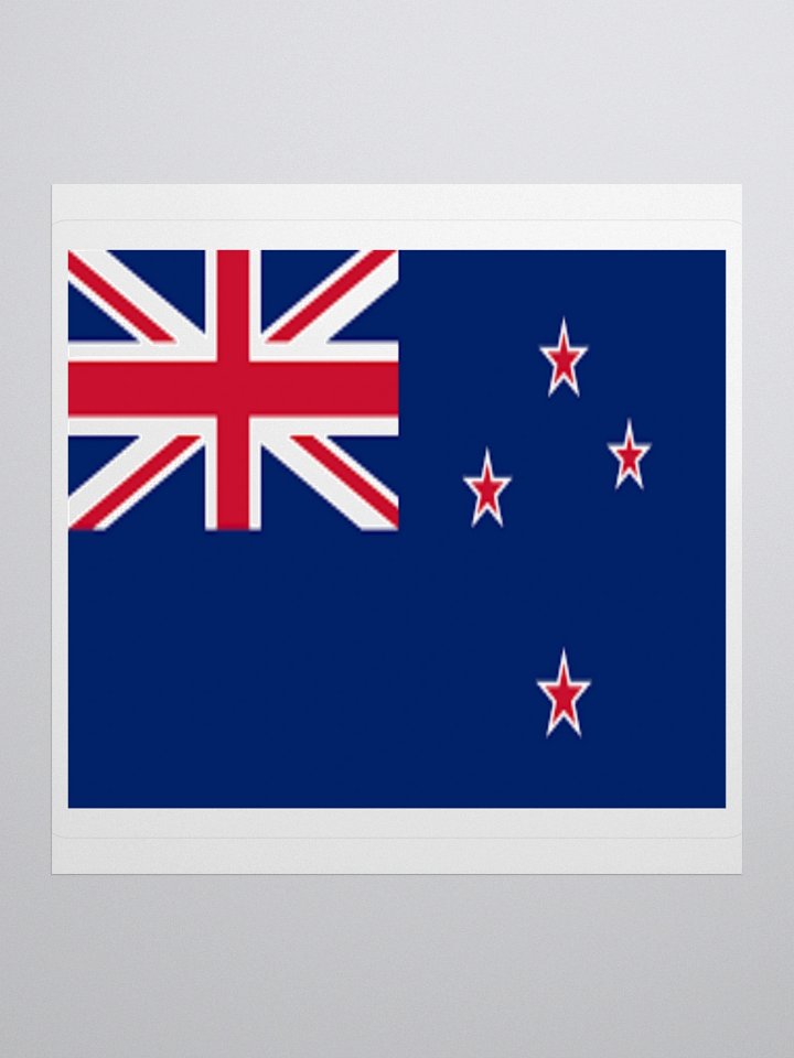 Exclusive New Zealand Flag Kiss-Cut Sticker by TDS Music - Unique Design (3" x 3", 4" x 4", 5.5" x 5.5") product image (1)