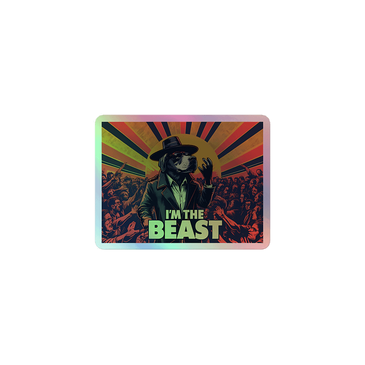 I'M THE BEAST Concert Poster | Holographic Sticker Sheet product image (1)
