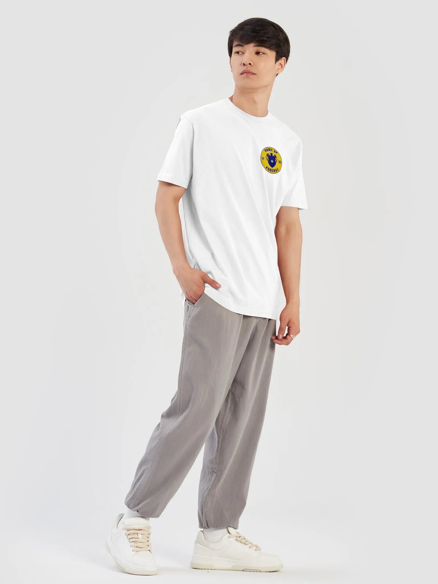 Rams Up Next Level Super Soft T-Shirt with Angry Ram Logo product image (6)