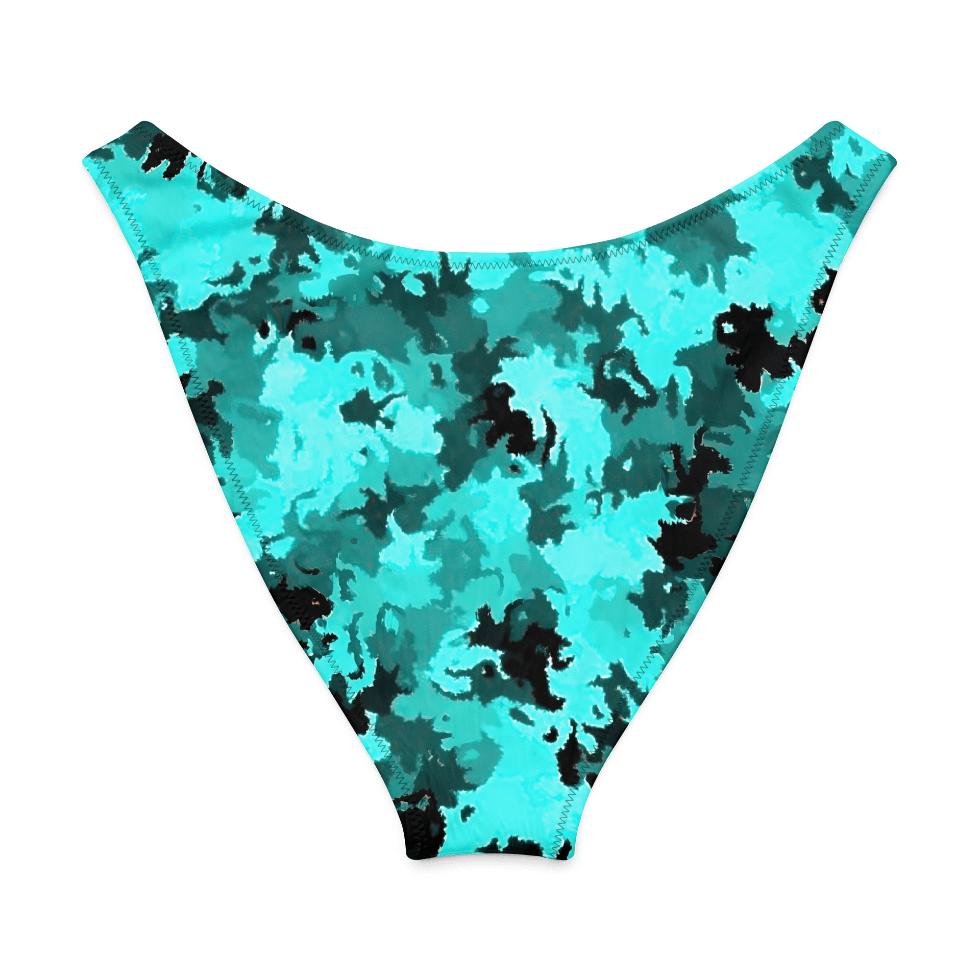 Teal Camo V-Cut Bikini Bottoms product image (7)