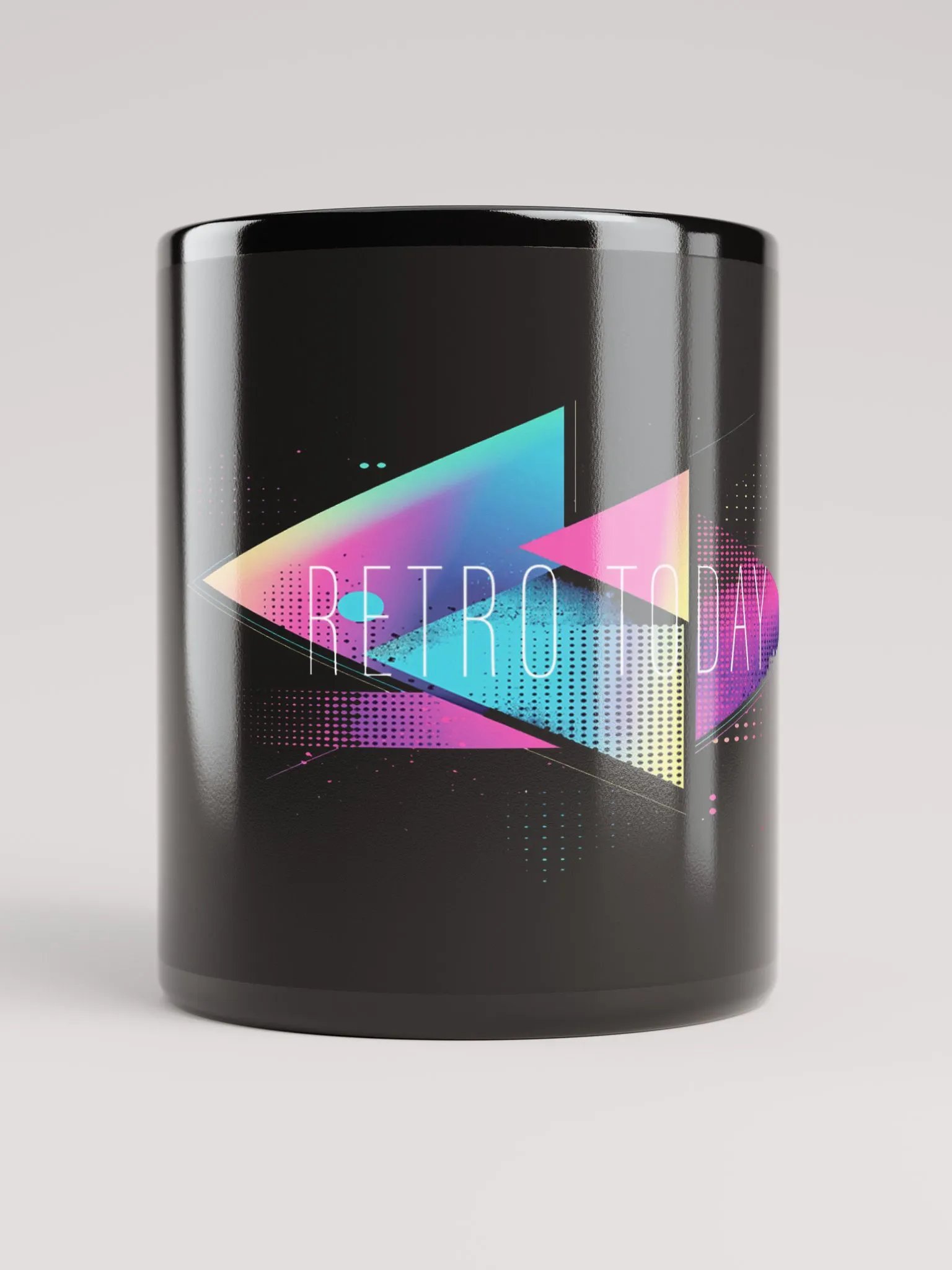 Retro Today Black Synthwave Mug product image (1)