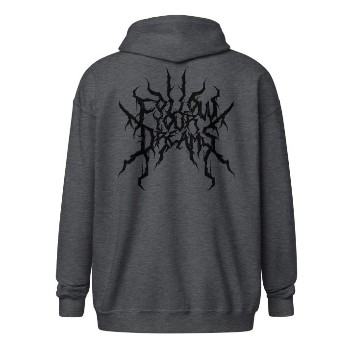 Metal Krewmate Zip Hoodie - Follow Your Dreams (Black Logo) product image (2)