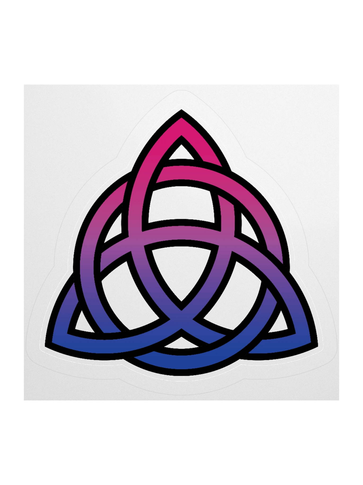 Bisexual Pride Gradient Celtic Knot Sticker product image (3)