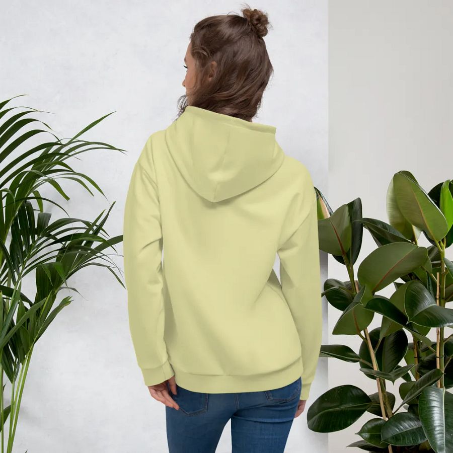 Plain Light Yellow True Summer Unisex Recycled Polyester Heavyweight Premium Hoodie by Treasure Pie product image (12)