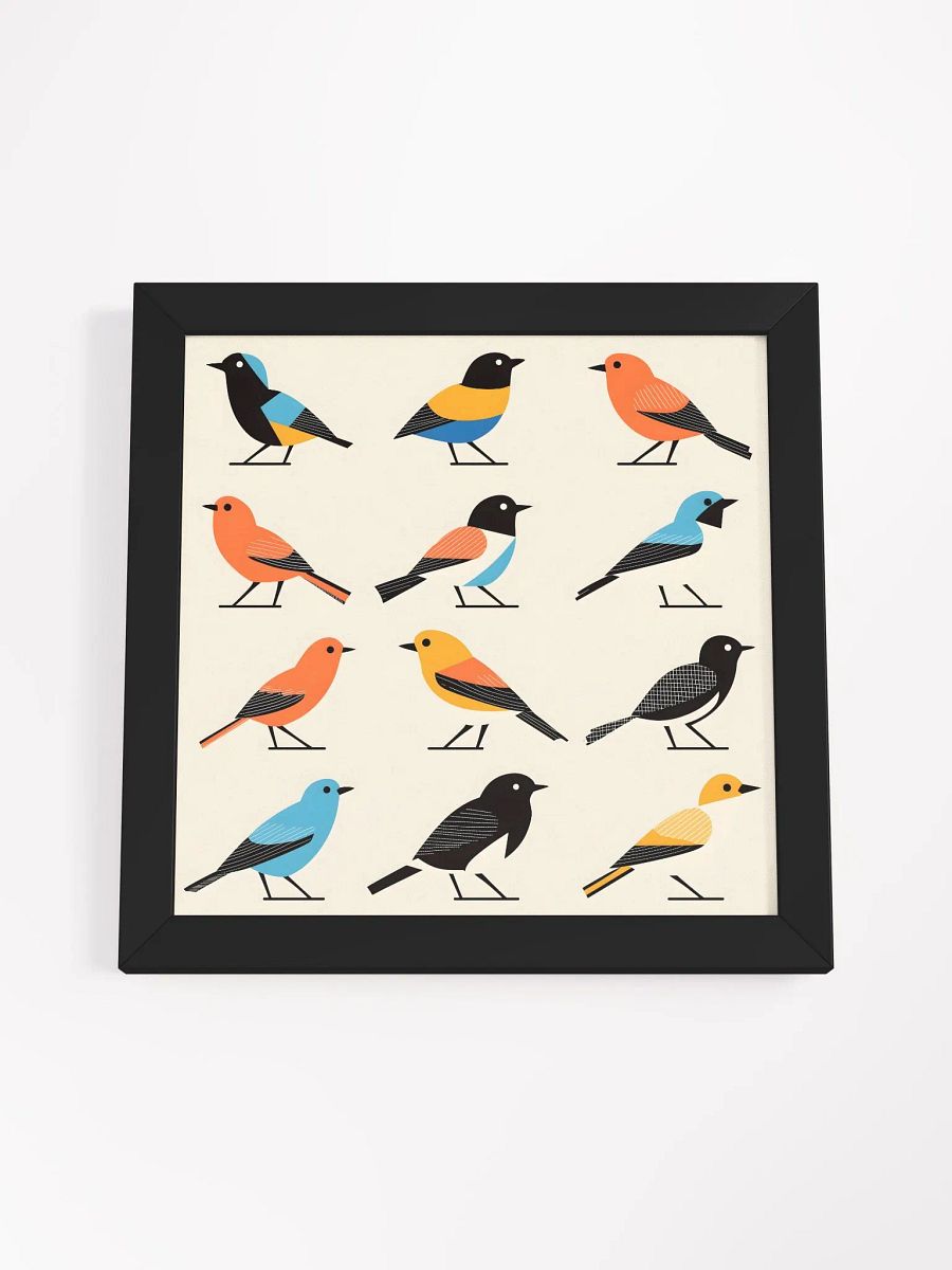 Birds Grid Framed Poster Art product image (10)