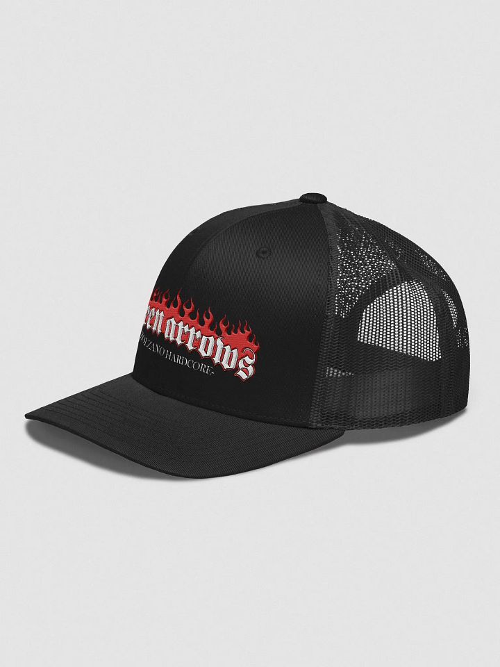 Green Arrows hat - logo & flames product image (2)