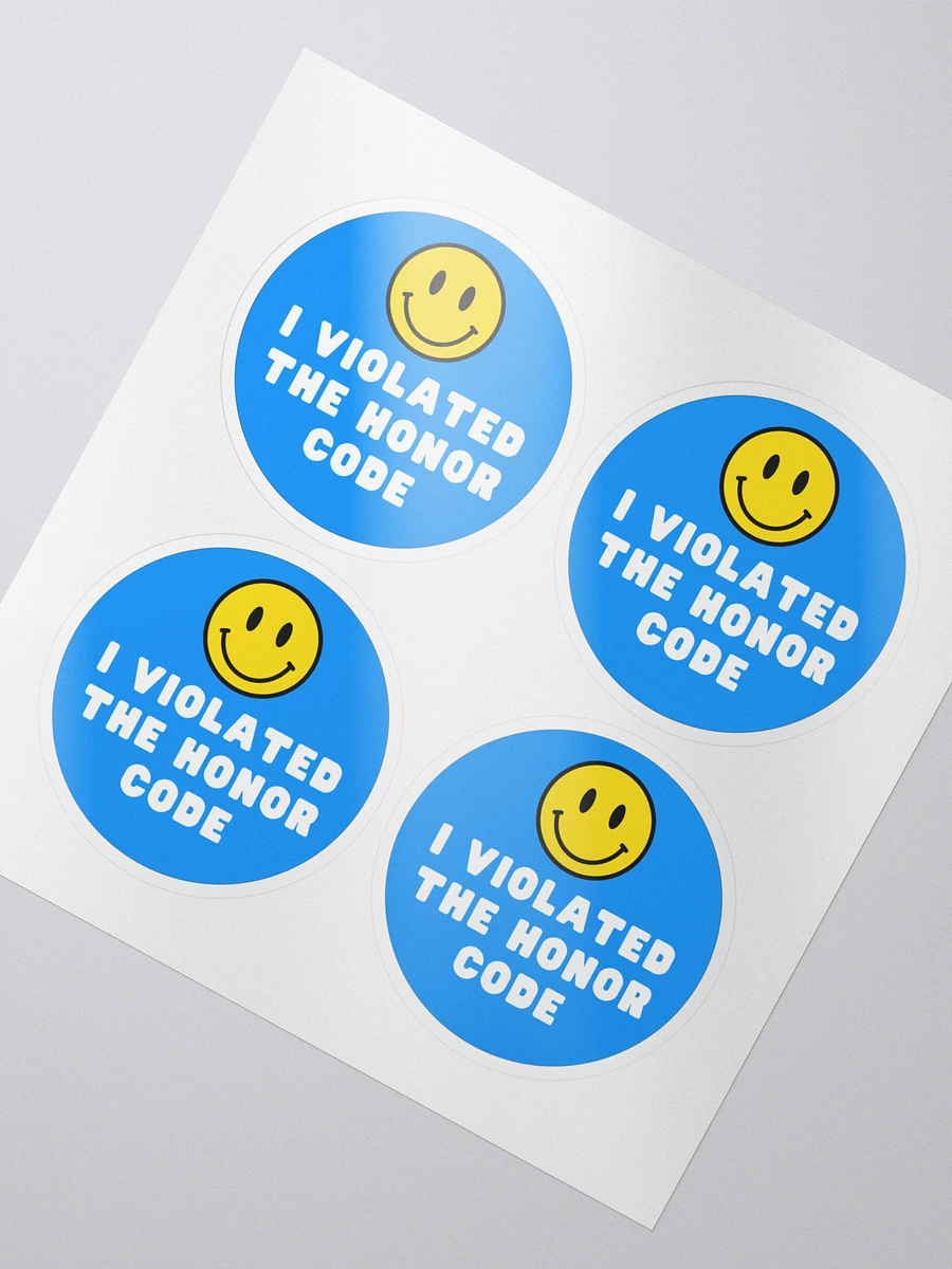 I Violated the Honor Code - Sticker product image (2)