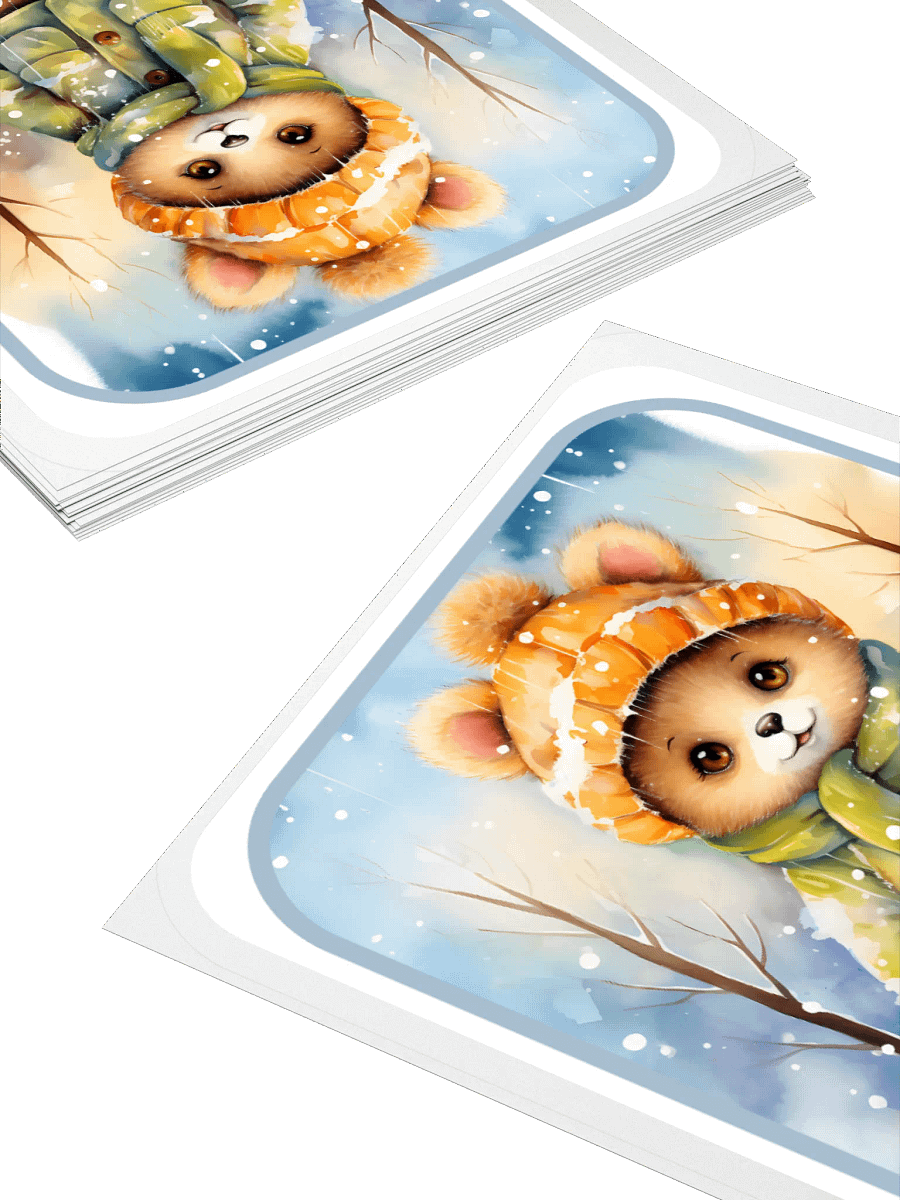 I Love The Snow, Bear Sticker product image (11)