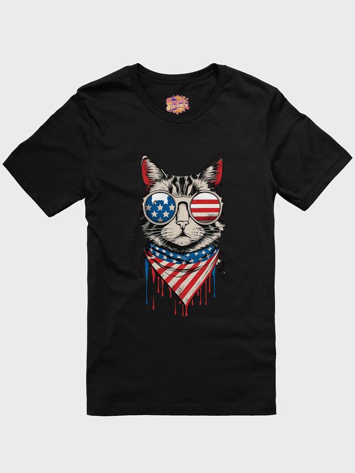 Patriotic Feline Sunglasses Tee product image (3)