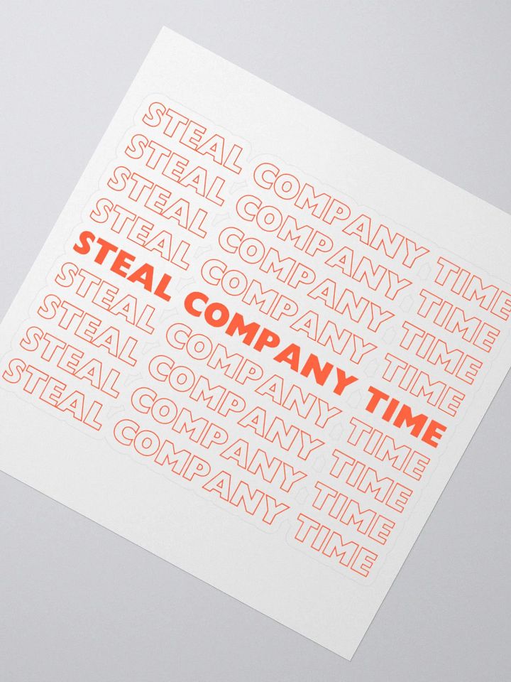 Steal Company Time logo sticker product image (2)
