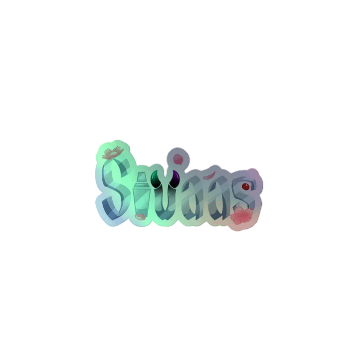 SivaasTV Holographic Sticker Name product image (1)