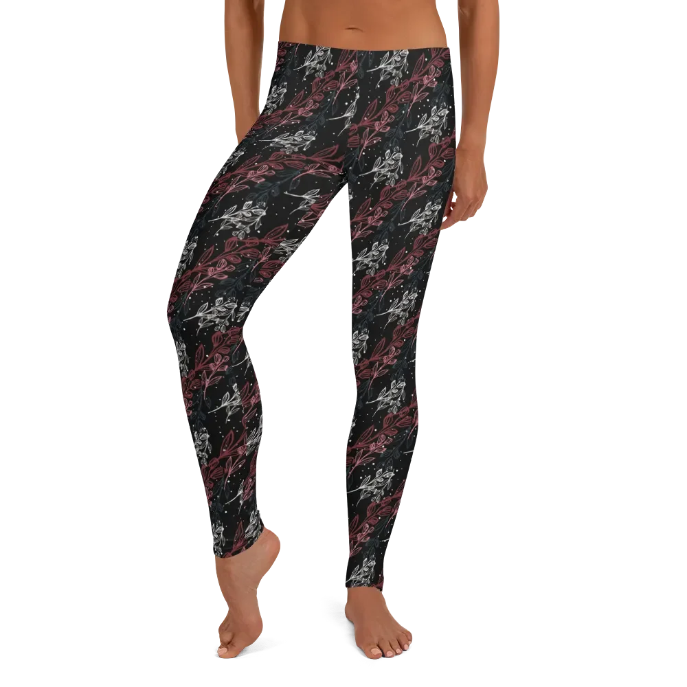 Black All-Over Print Leggings product image (10)