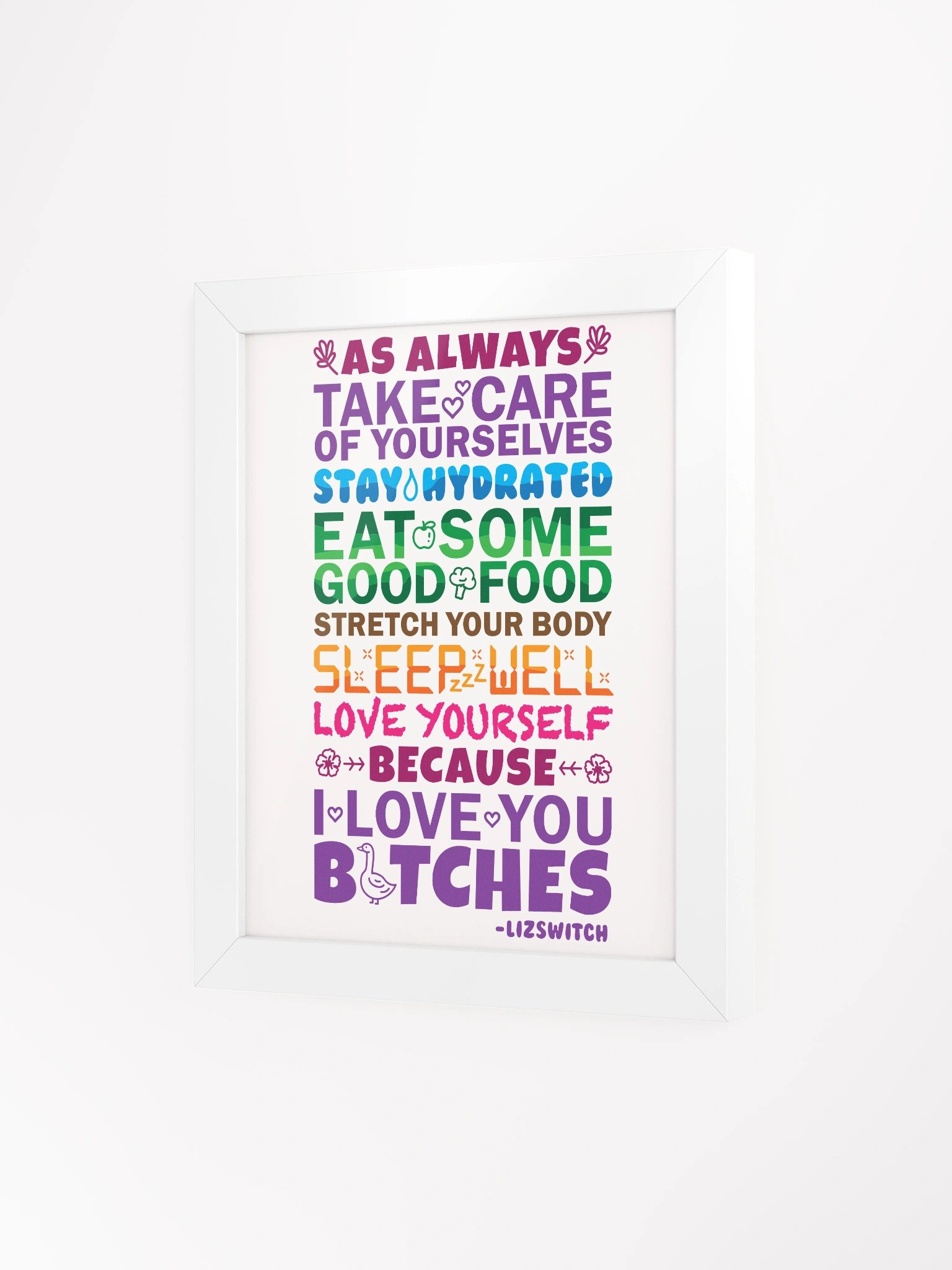 Goodbye Message Framed Poster product image (44)