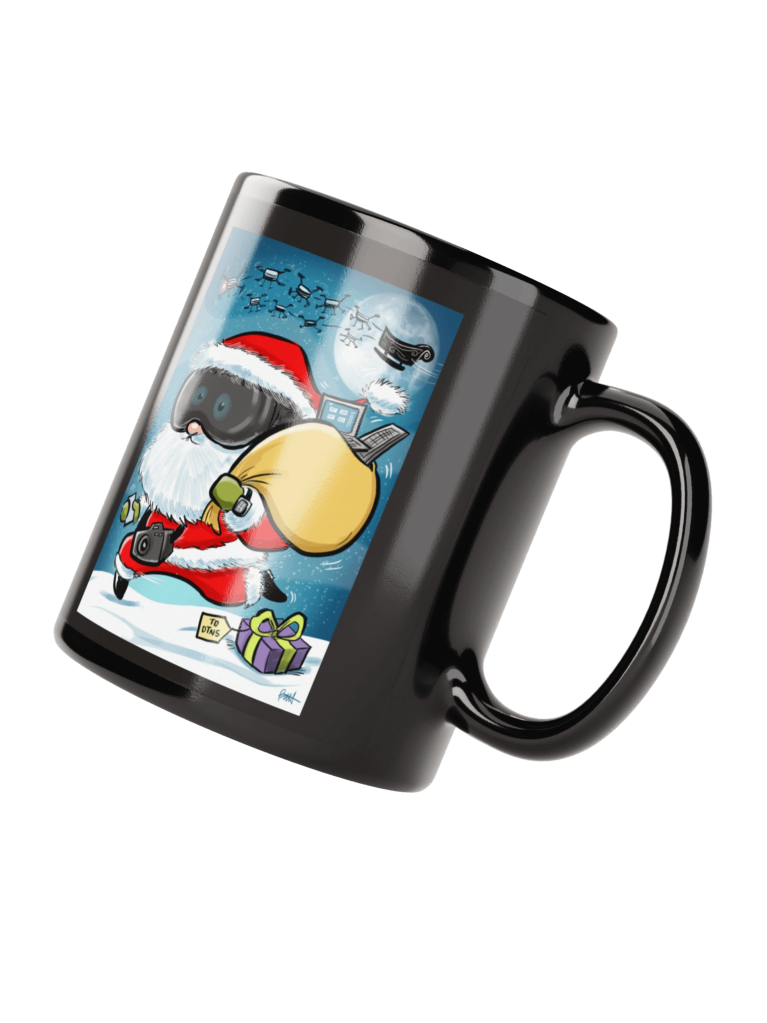 DTNS 2025 Holiday Black Mug product image (2)