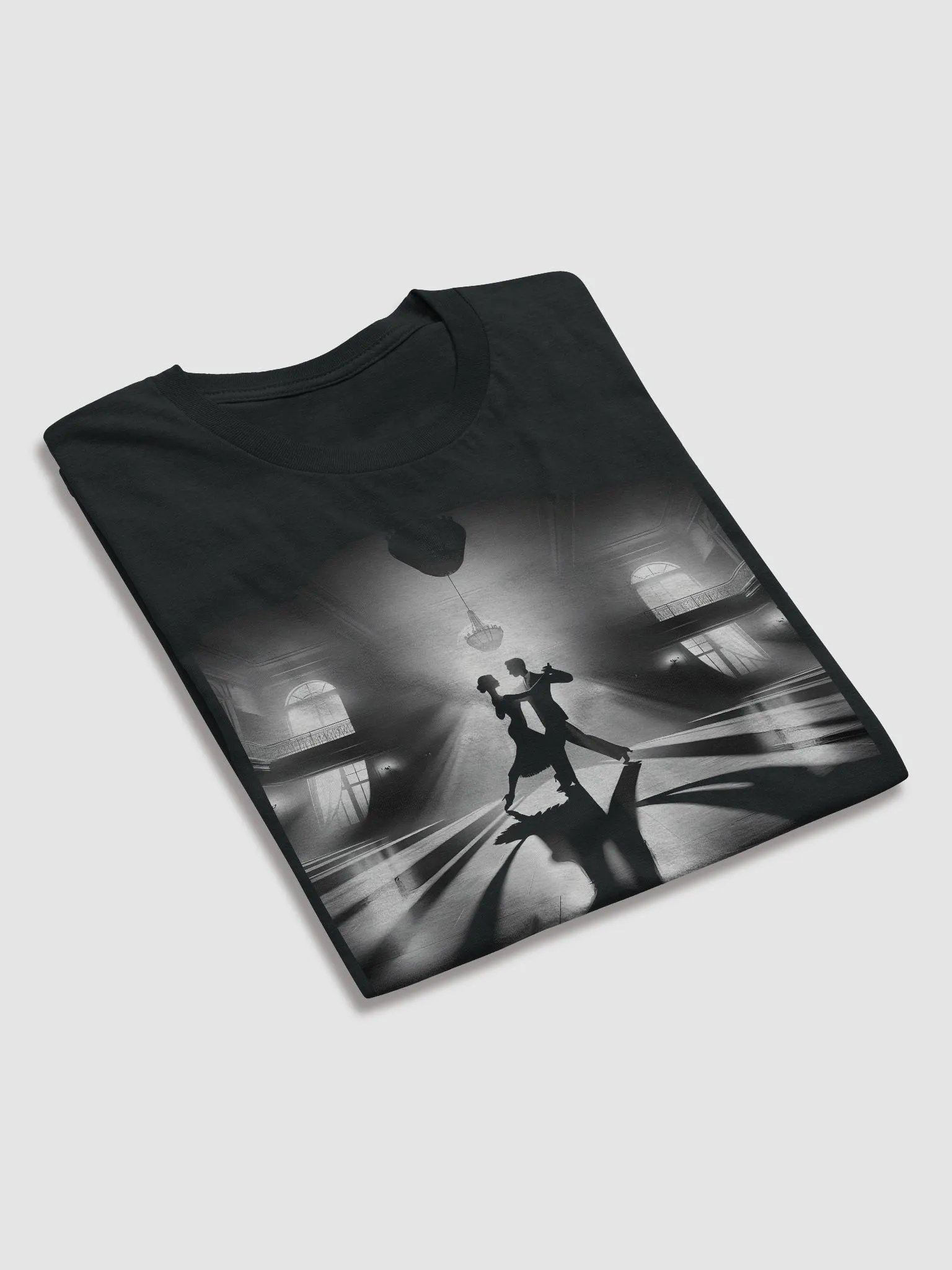 Grand Ballroom Dance Silhouette (Front Print Womens Tee) product image (4)