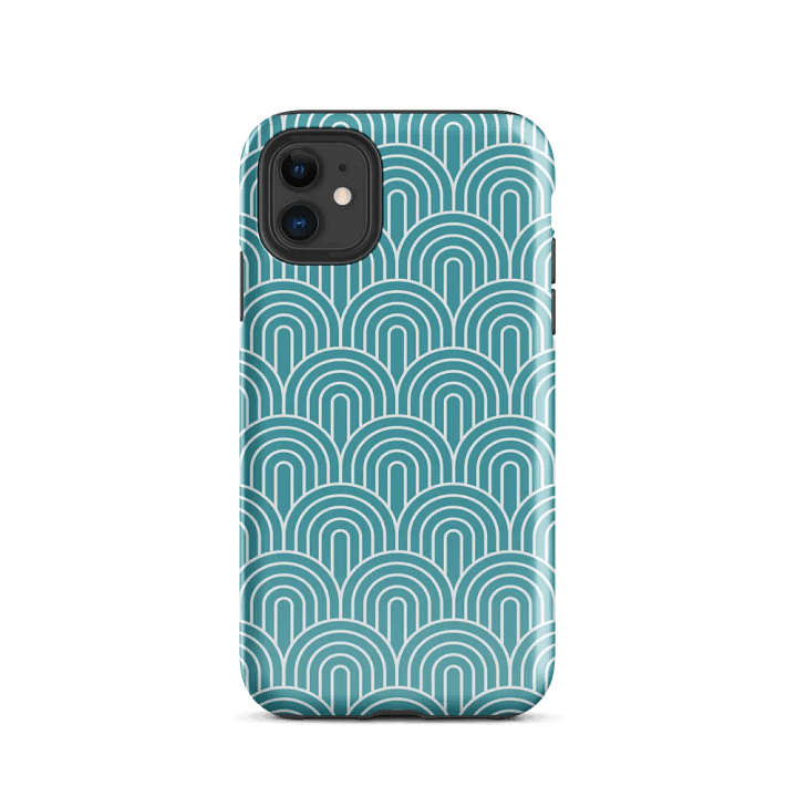 Waveform Teal Tough iPhone® Case product image (24)