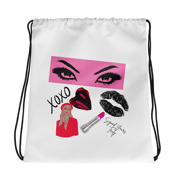 "XOXO" Collage Drawstring Bag product image (1)