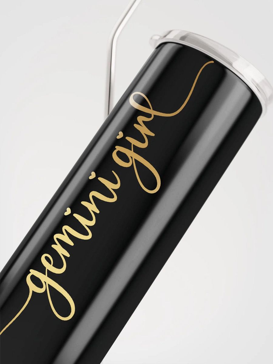 Gemini Zodiac Stainless Steel Tumbler - Embrace Your Inner Gemini Girl in Gold product image (5)