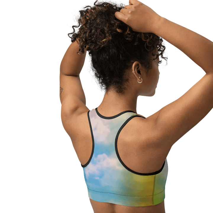 Blur cloud rainbow Design Sports Bra - V10 product image (2)