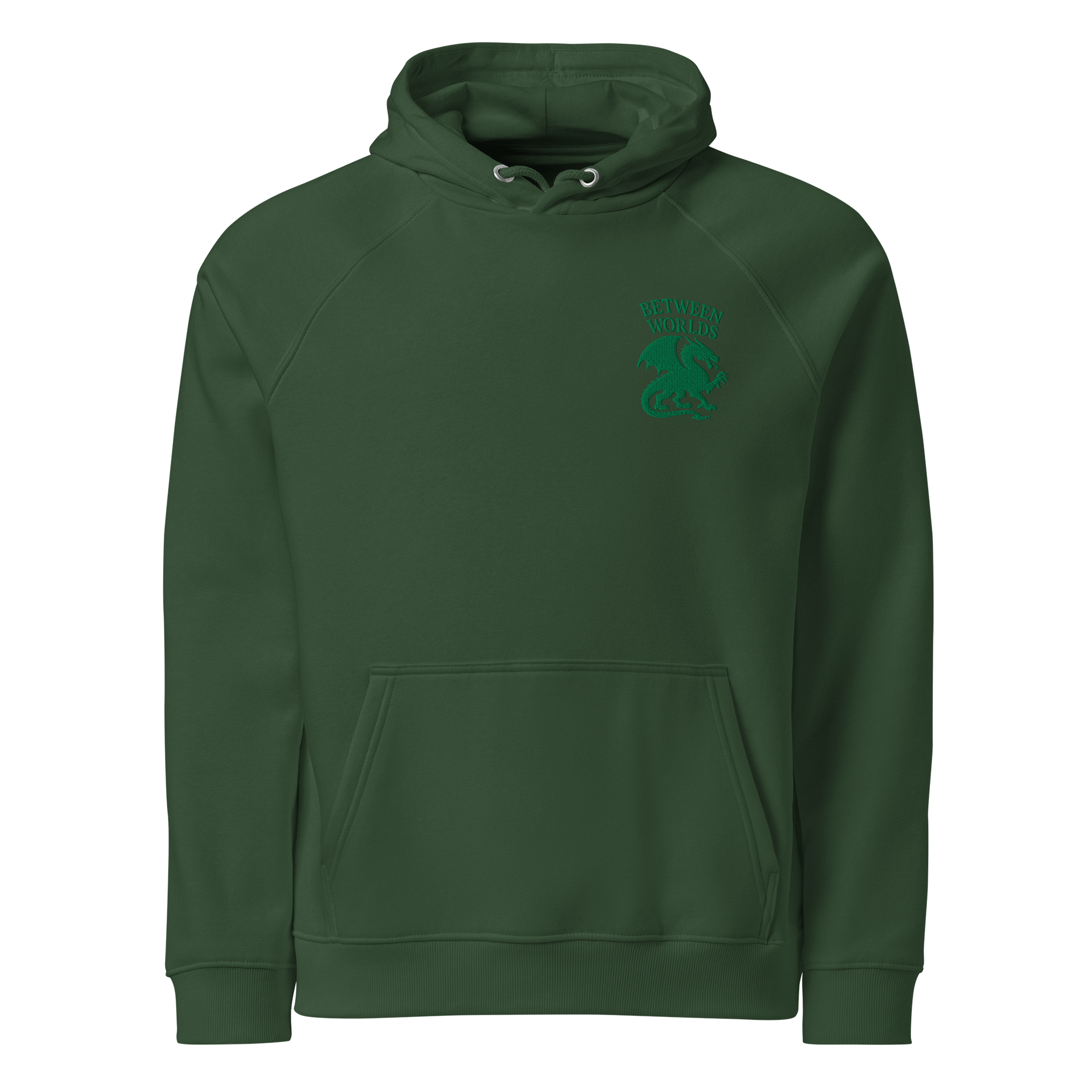 100% Cotton 🌿 Between Worlds – Green Dragon Pullover (Embroidered Edition) You walk through realms. This was stitched for you. product image (5)