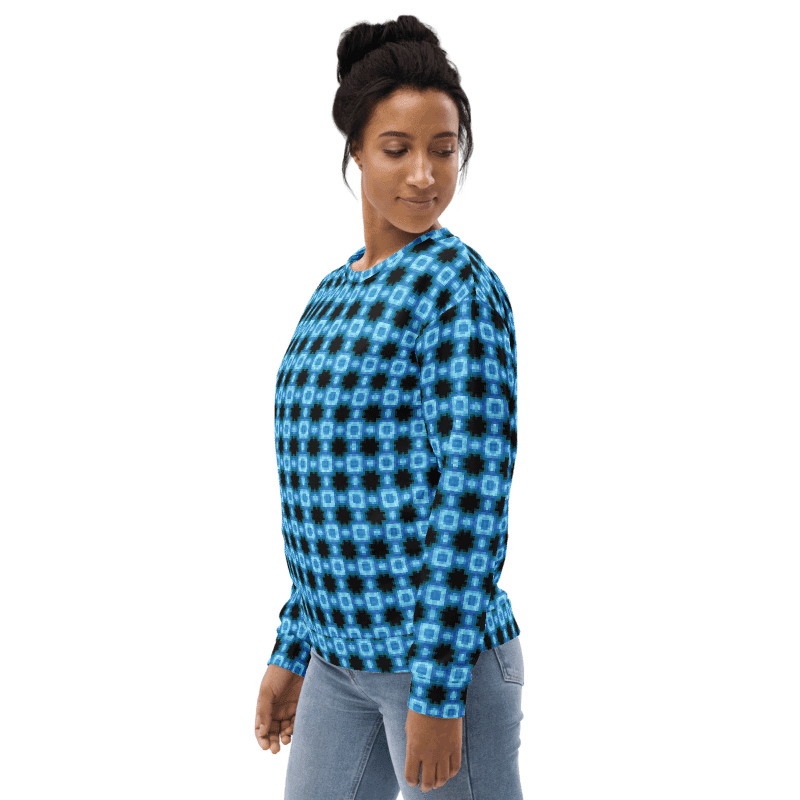 Abstract Shades of Green Pattern Unisex All Over Print Sweatshirt product image (5)