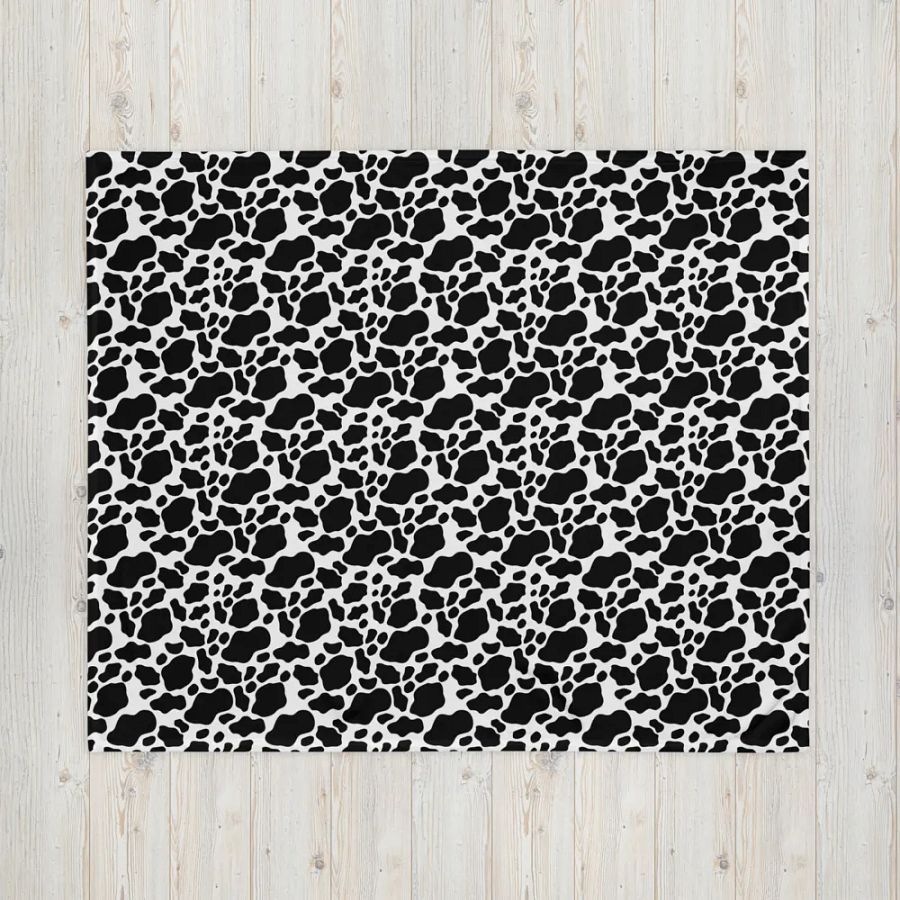 Cow Skin Blanket - Black & White product image (5)